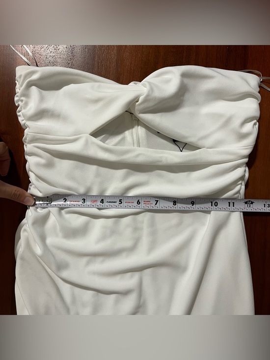 NWT ZARA White Strapless Cutout Maxi Dress - Size Small - Picture 12 of 12